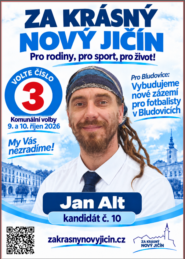 Volební plakát – Jan Alt, kandidát č. 10
